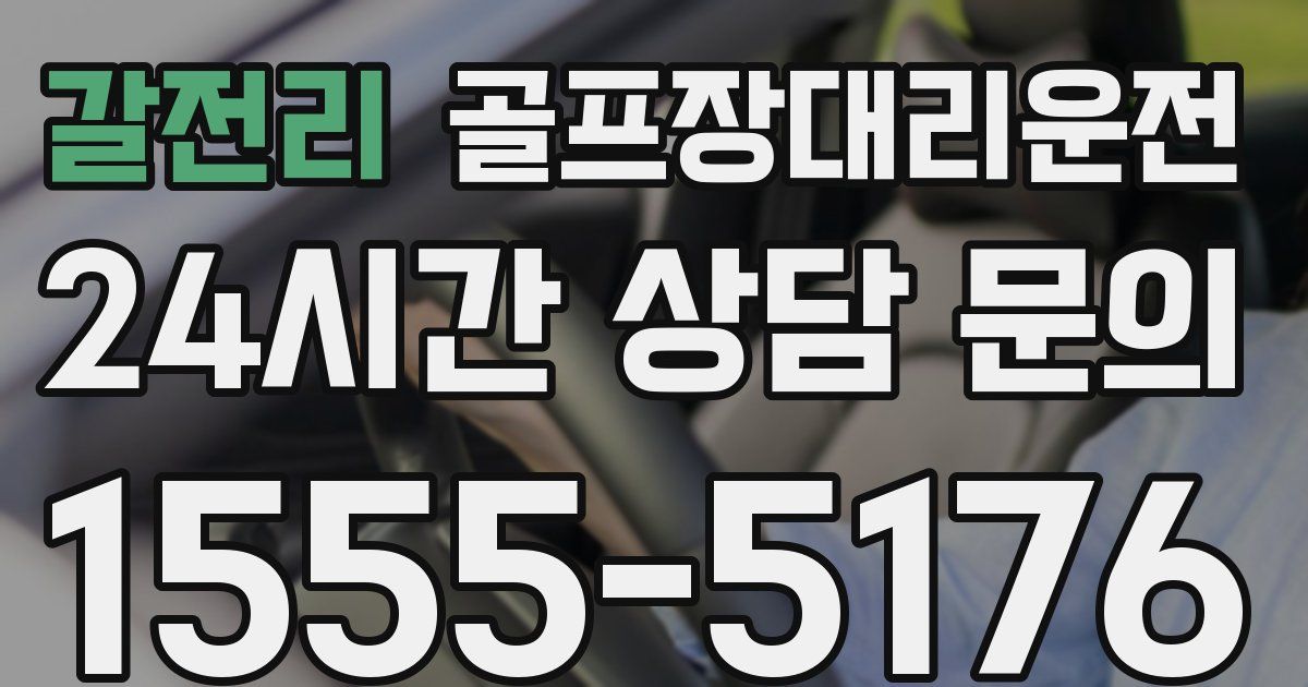 골프장대리운전 서비스