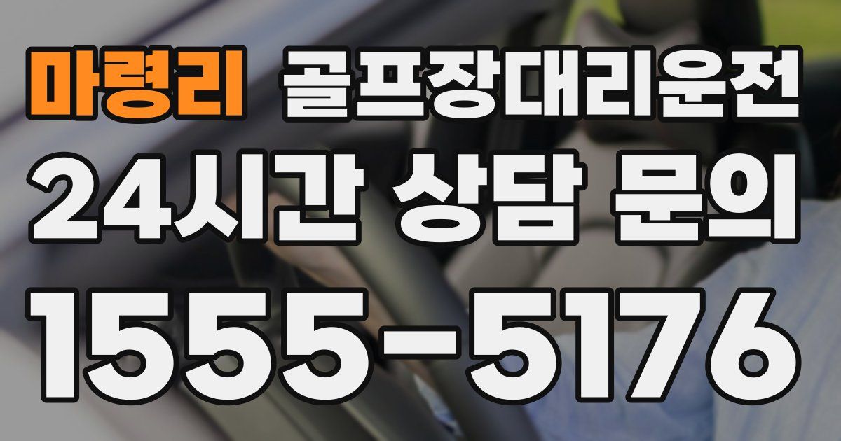 골프장대리운전 서비스