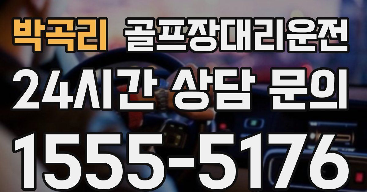 골프장대리운전 서비스