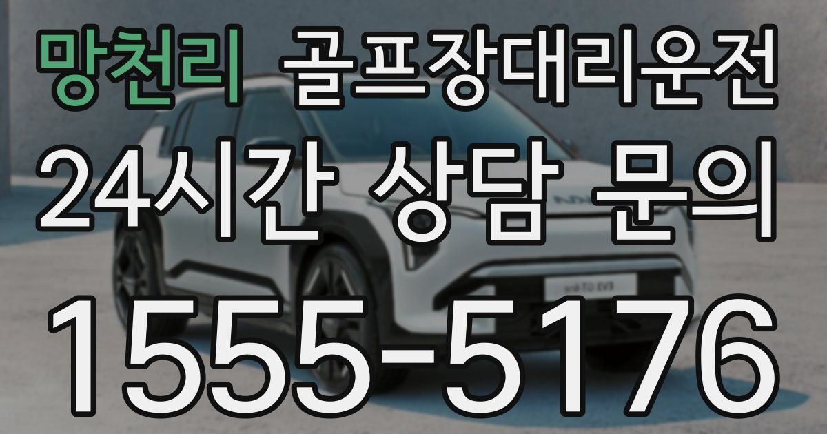 골프장대리운전 서비스