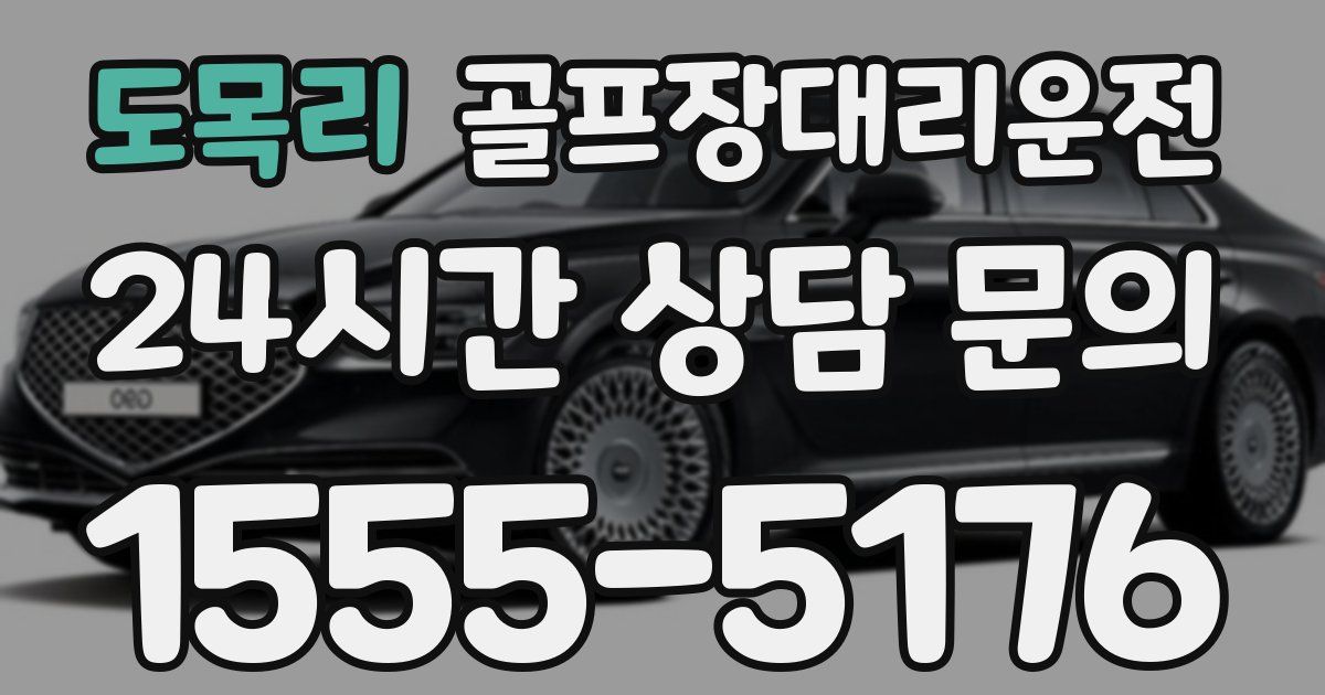 골프장대리운전 서비스