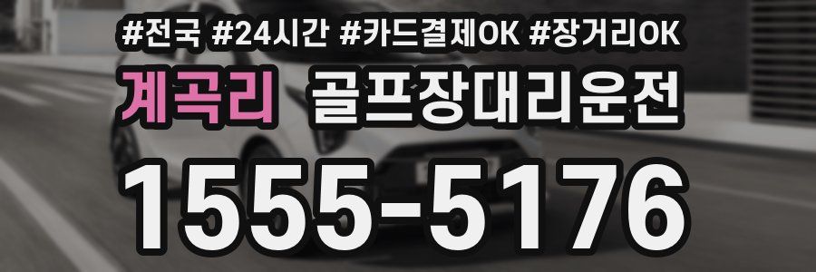 계곡리 골프장대리운전