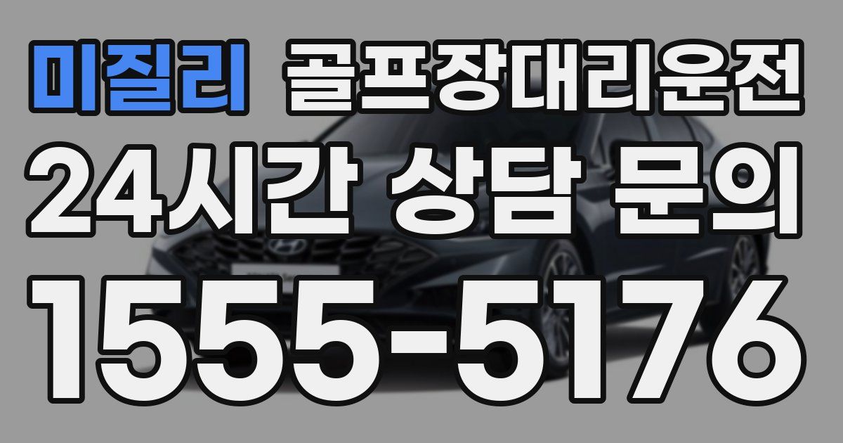 골프장대리운전 서비스