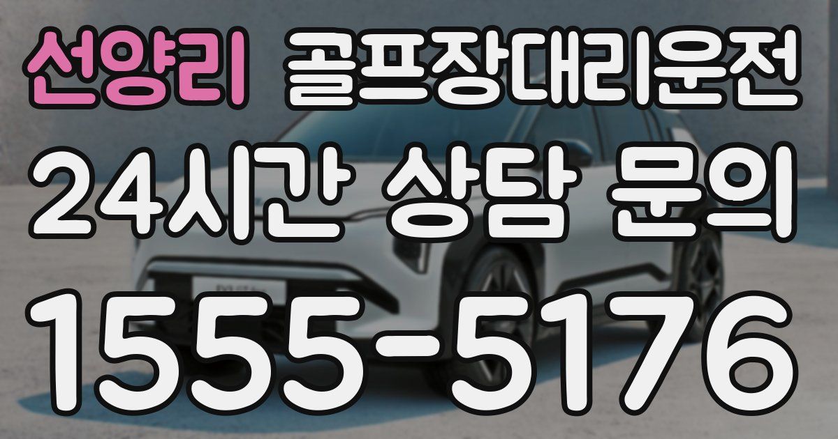 골프장대리운전 서비스