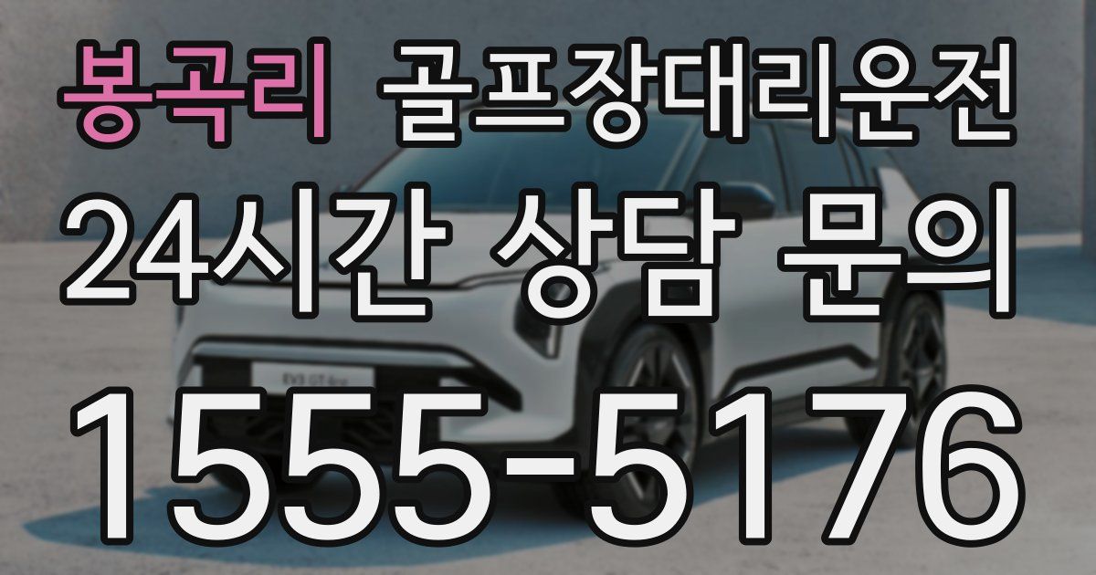 골프장대리운전 서비스