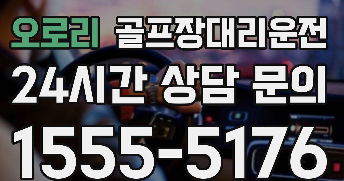 골프장대리운전 서비스