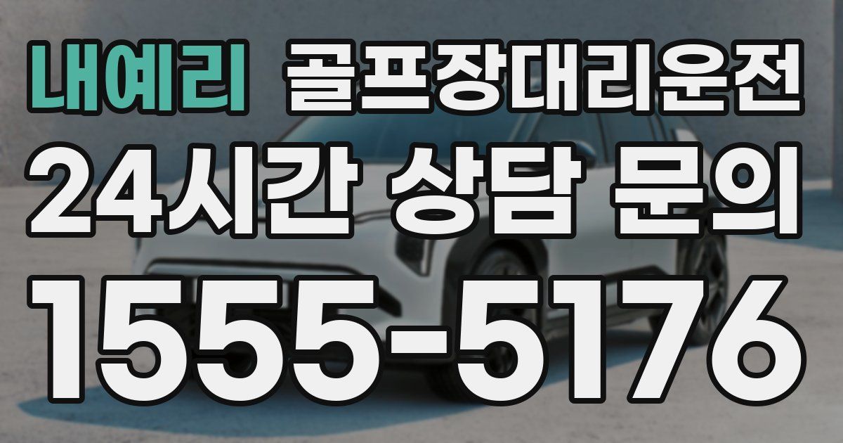골프장대리운전 서비스