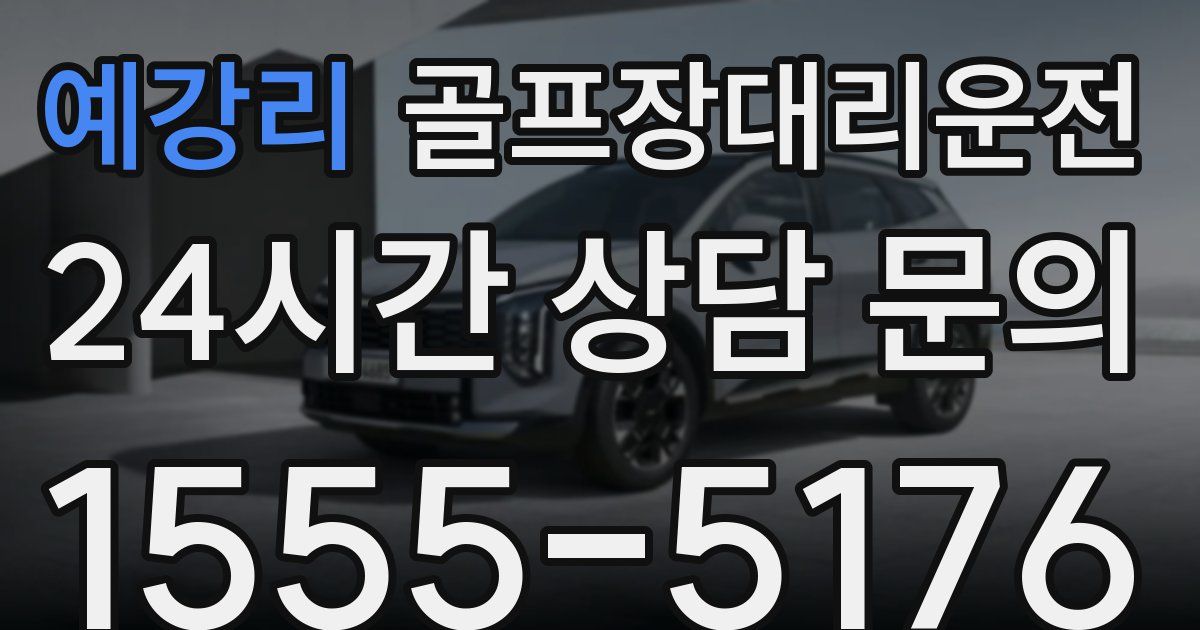 골프장대리운전 서비스