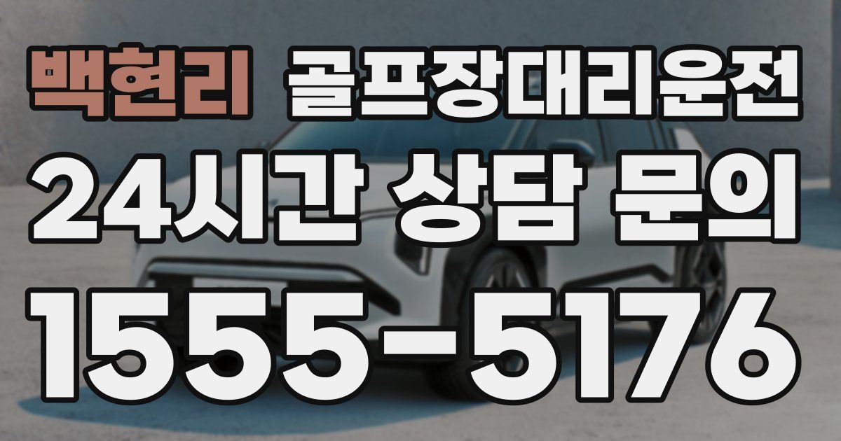 골프장대리운전 서비스