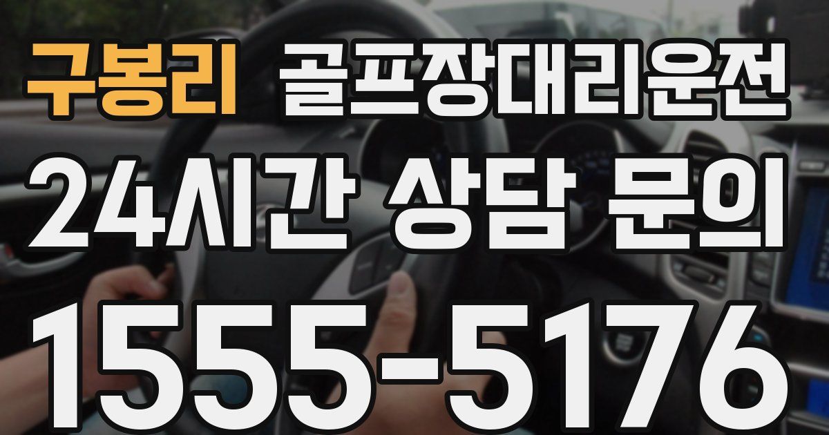 골프장대리운전 서비스