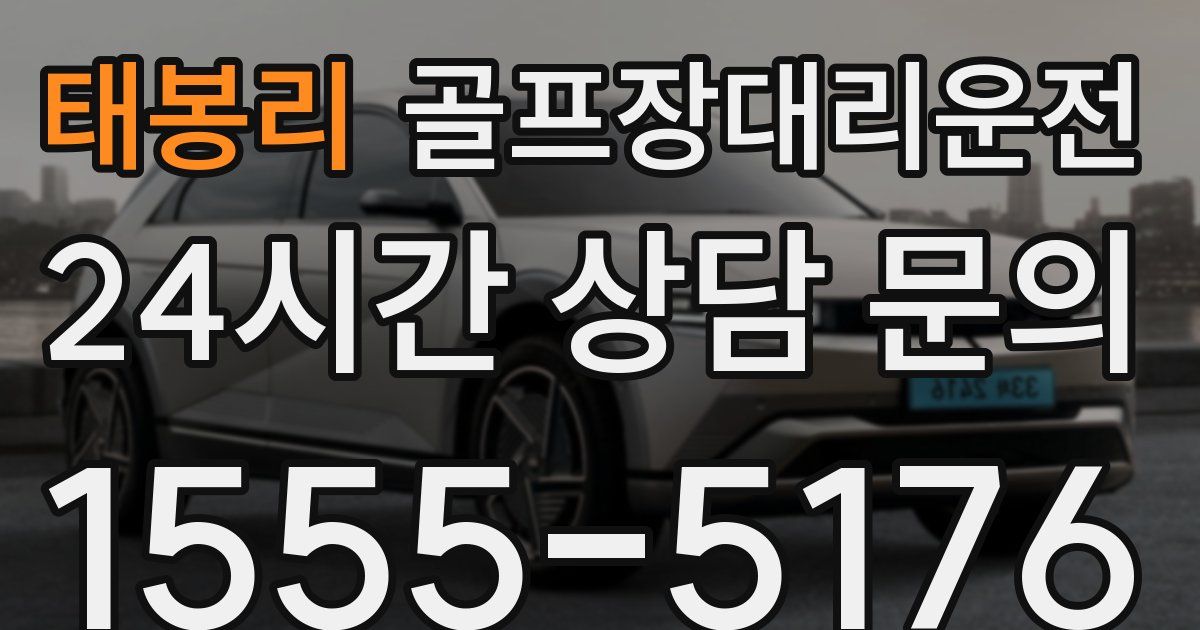 골프장대리운전 서비스