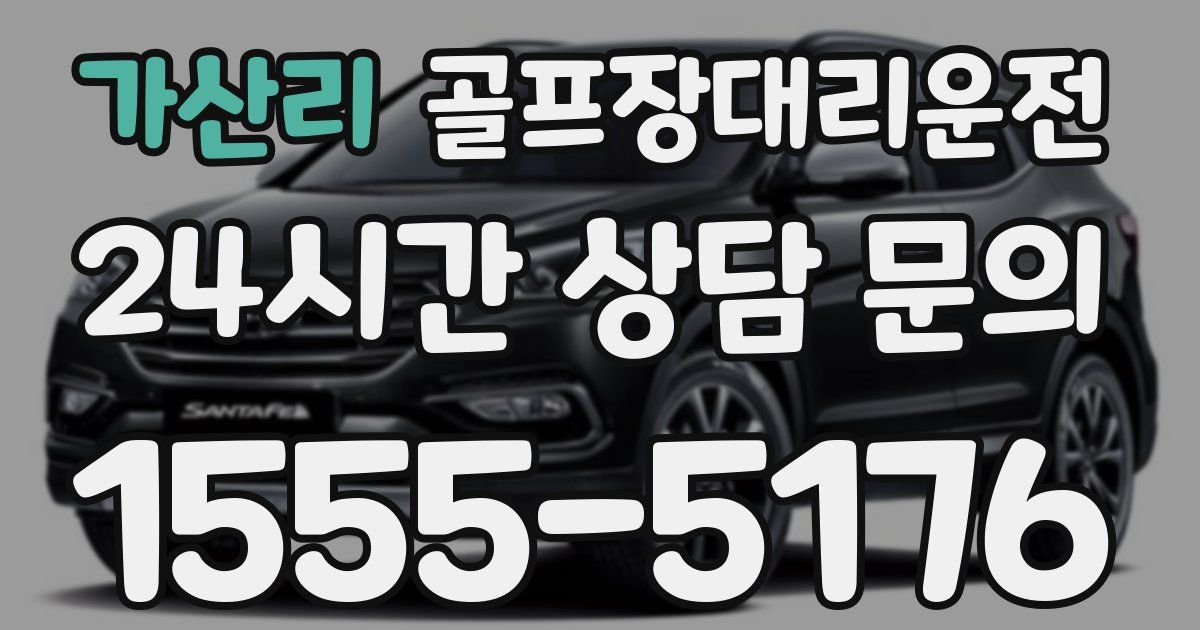 골프장대리운전 서비스