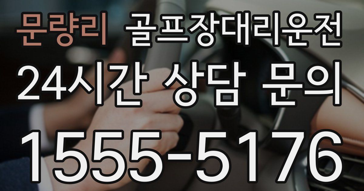 골프장대리운전 서비스