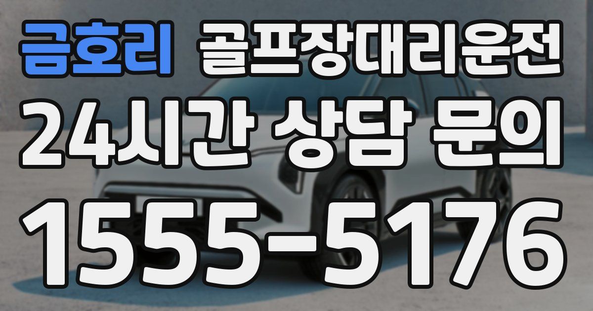 골프장대리운전 서비스