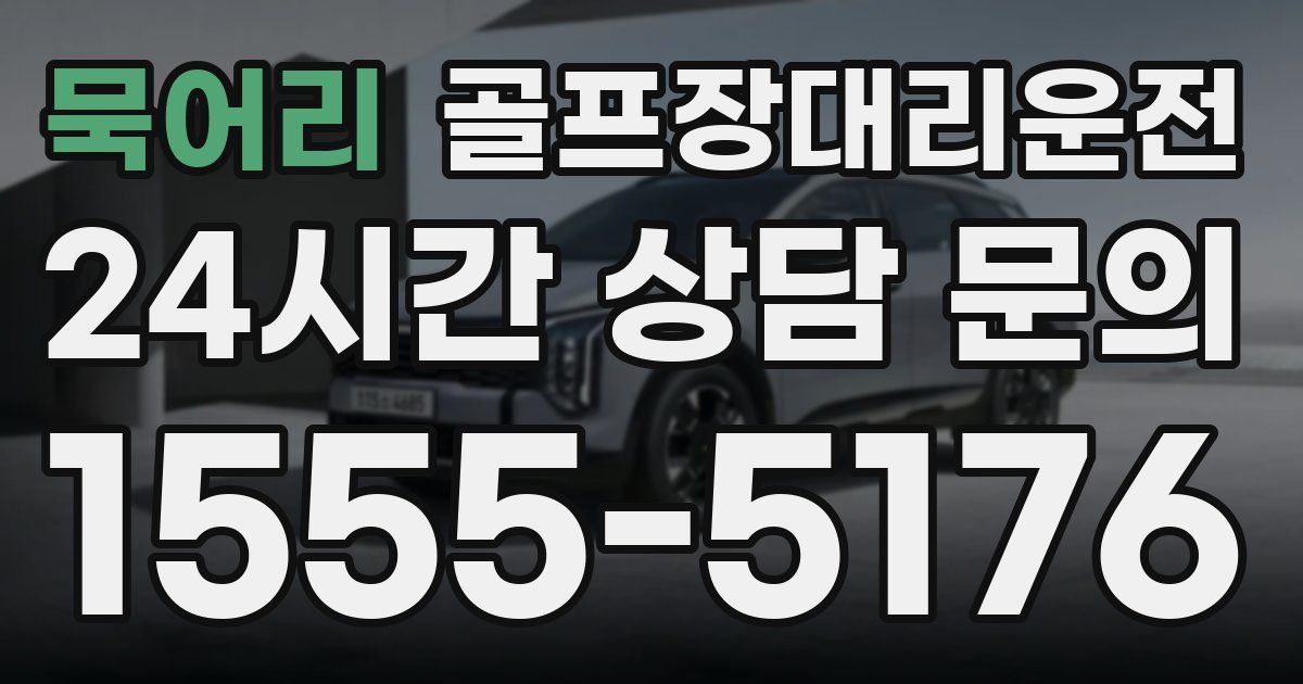 골프장대리운전 서비스