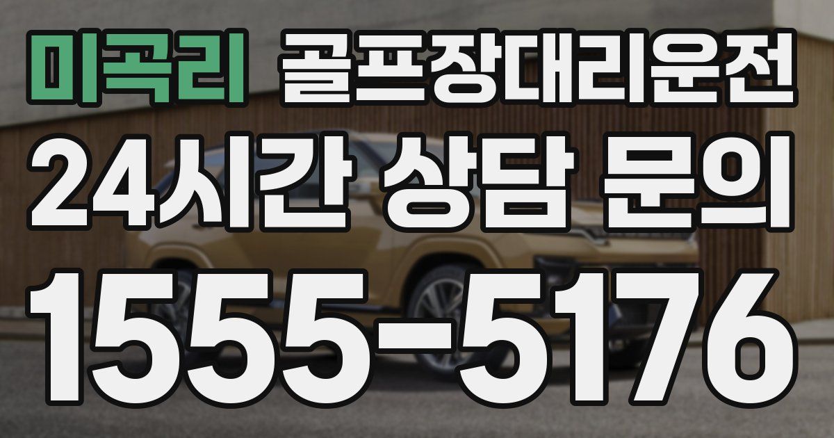 골프장대리운전 서비스