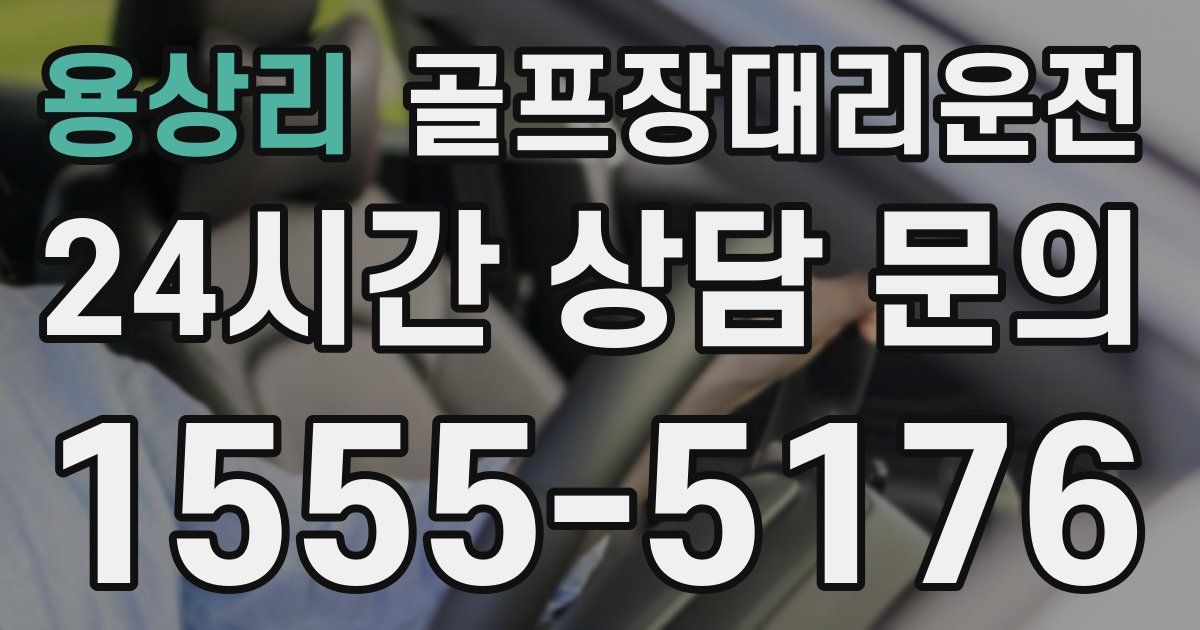 골프장대리운전 서비스