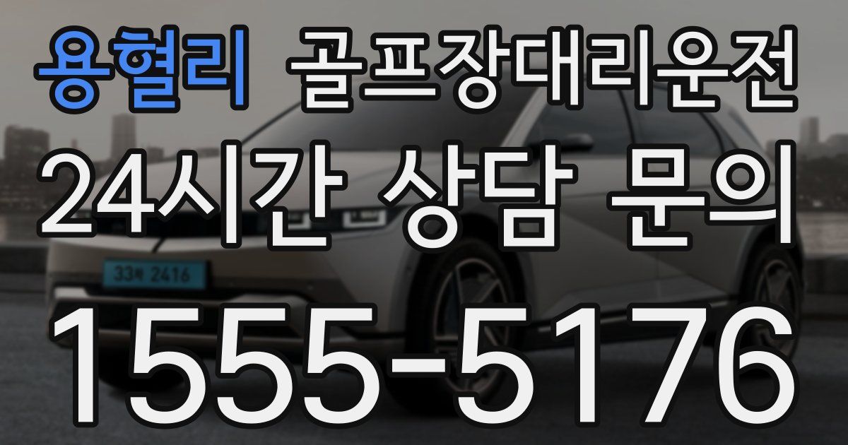 골프장대리운전 서비스