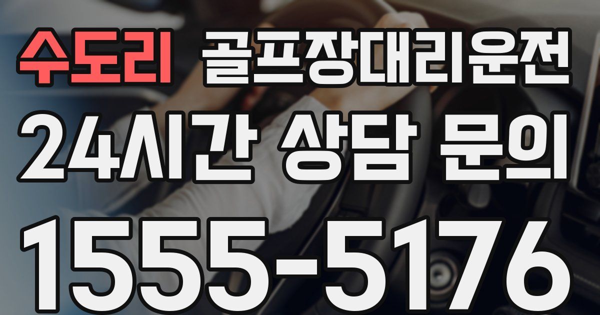 골프장대리운전 서비스