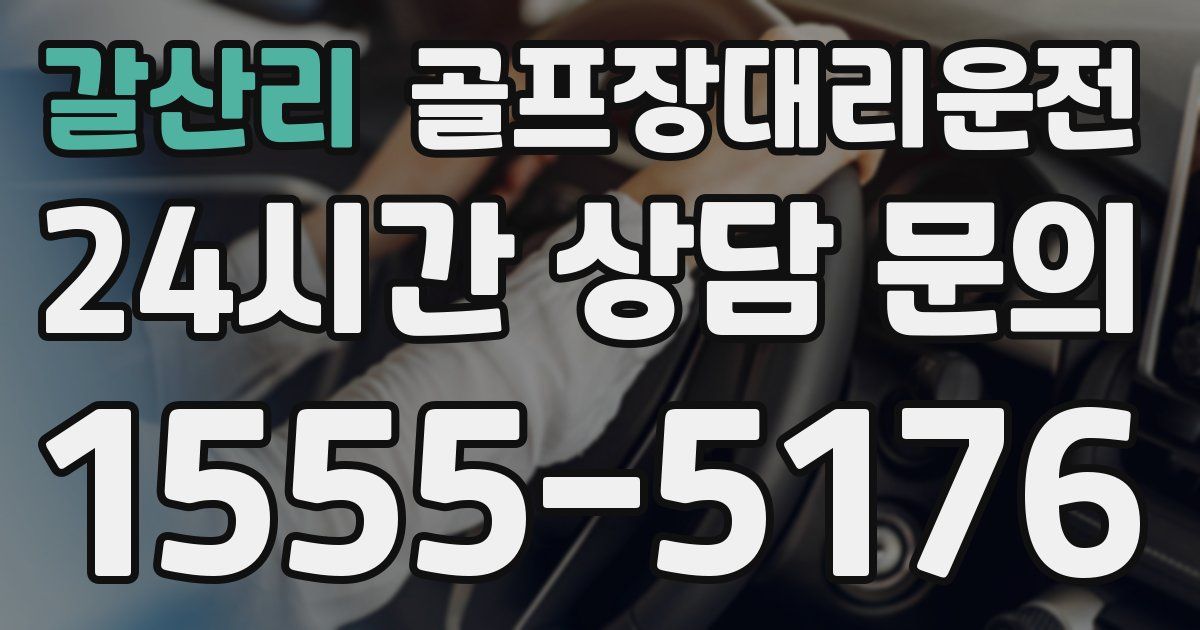 골프장대리운전 서비스