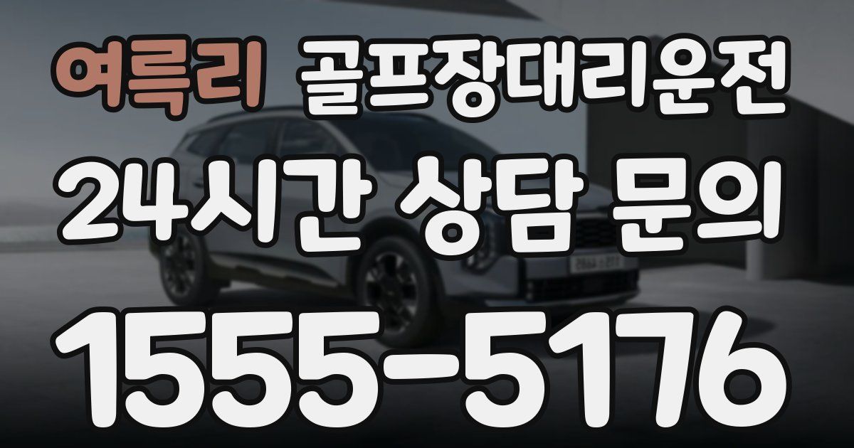 골프장대리운전 서비스