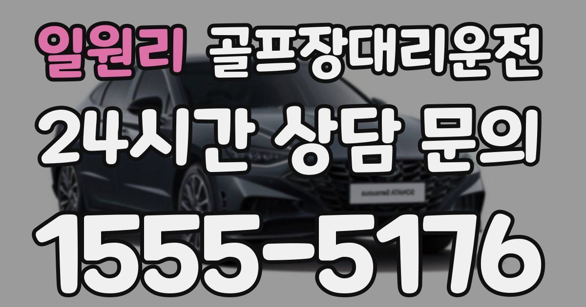 골프장대리운전 서비스