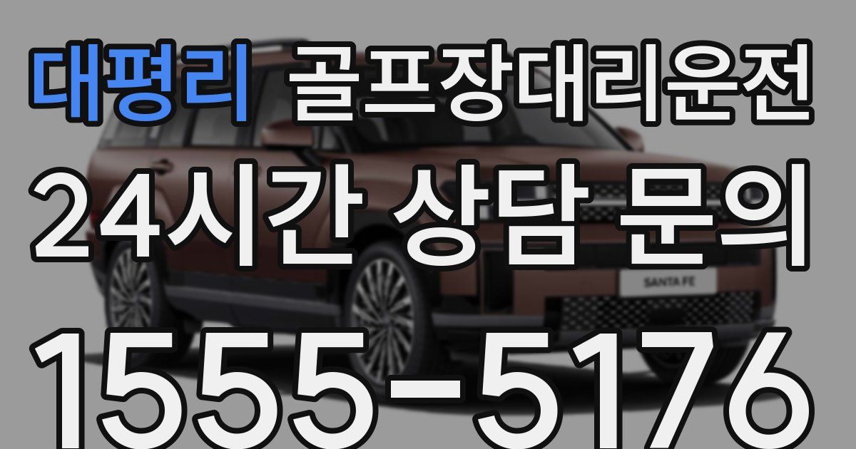 골프장대리운전 서비스