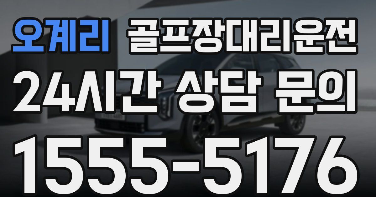 골프장대리운전 서비스