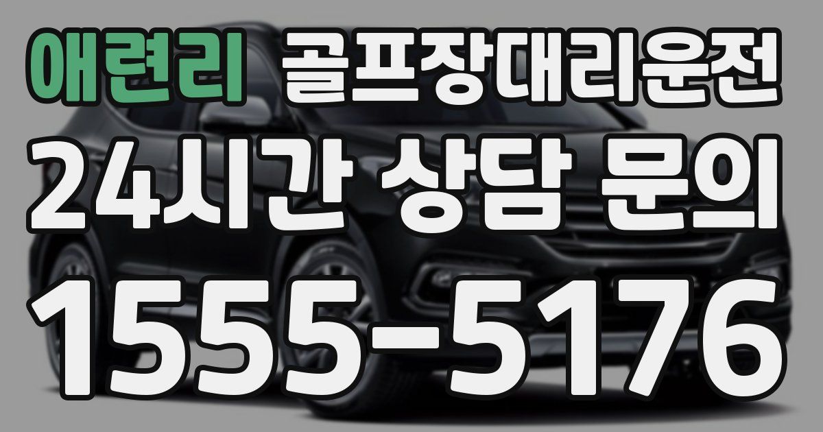 골프장대리운전 서비스