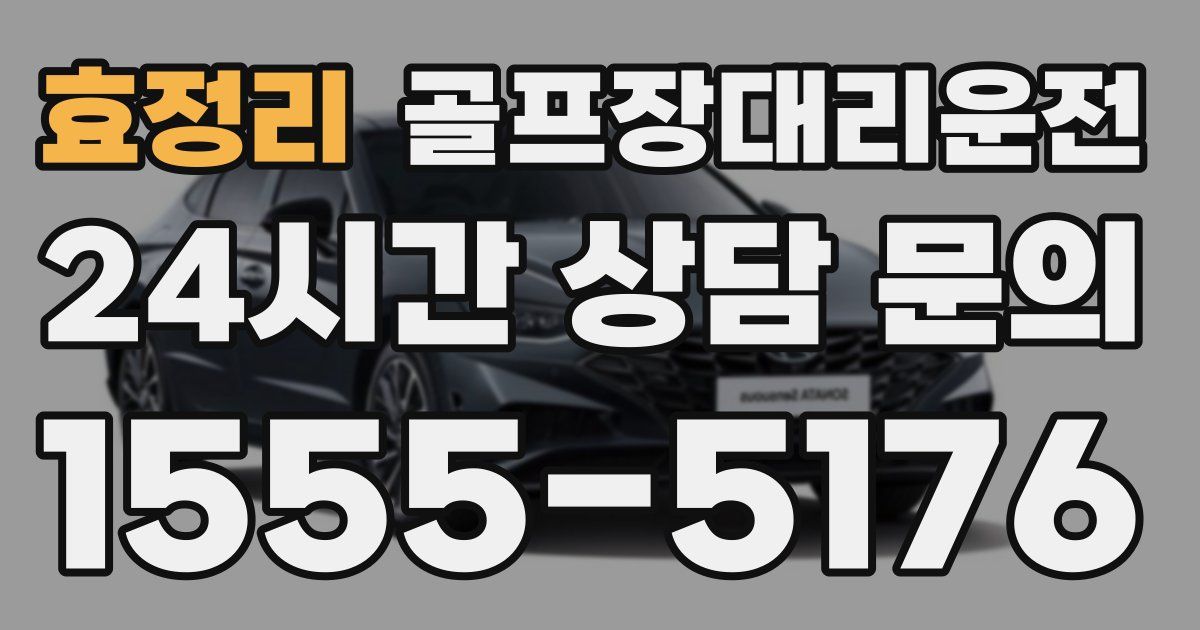 골프장대리운전 서비스
