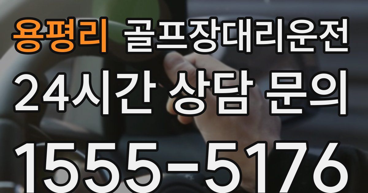 골프장대리운전 서비스