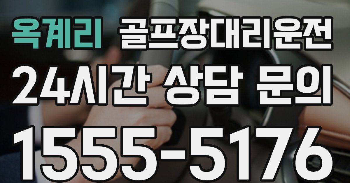 골프장대리운전 서비스