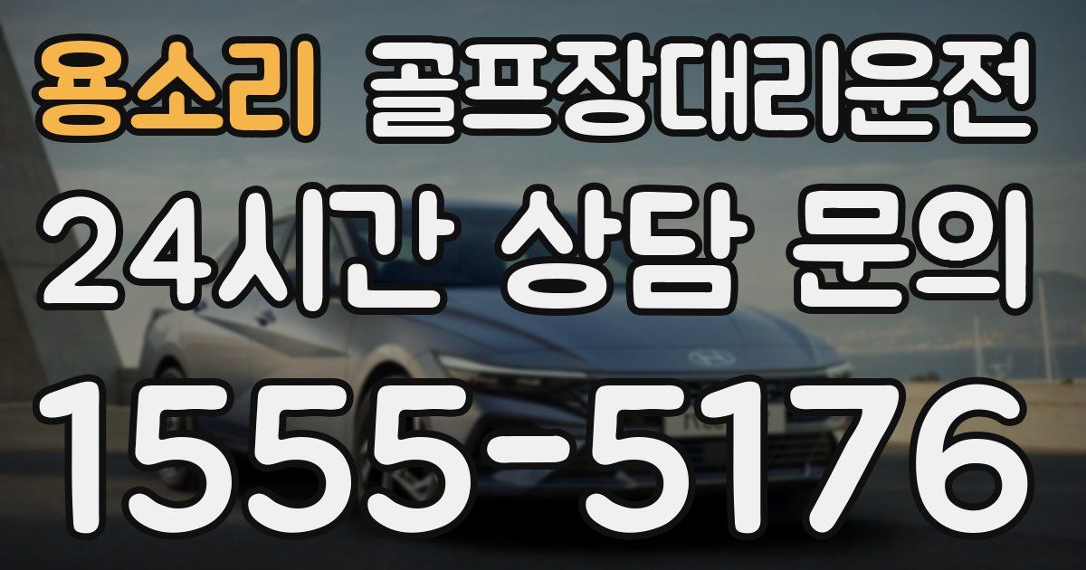 골프장대리운전 서비스