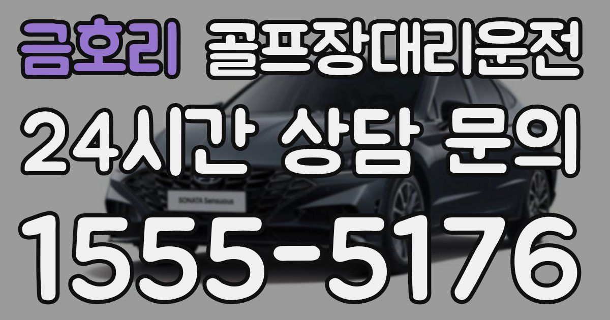 골프장대리운전 서비스