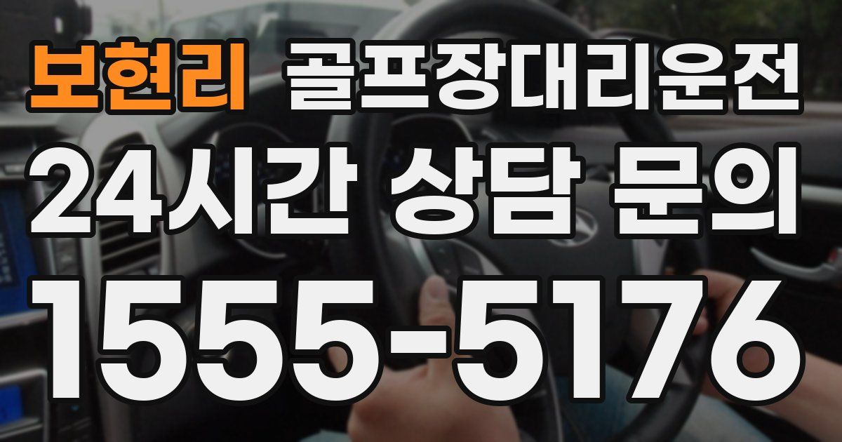 골프장대리운전 서비스