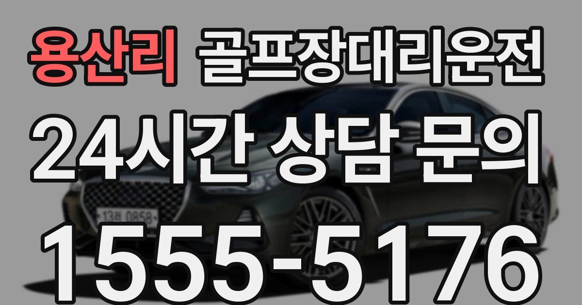 골프장대리운전 서비스