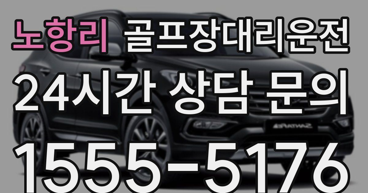 골프장대리운전 서비스