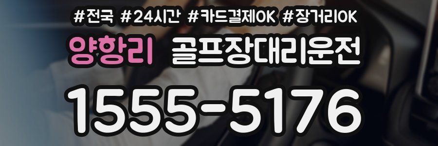 양항리 골프장대리운전