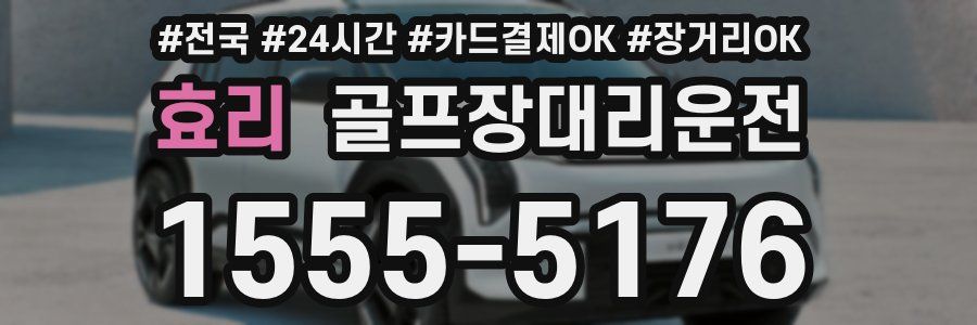 효리 골프장대리운전