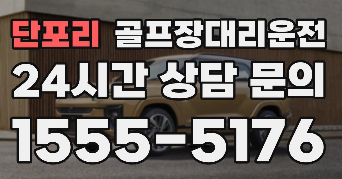 골프장대리운전 서비스