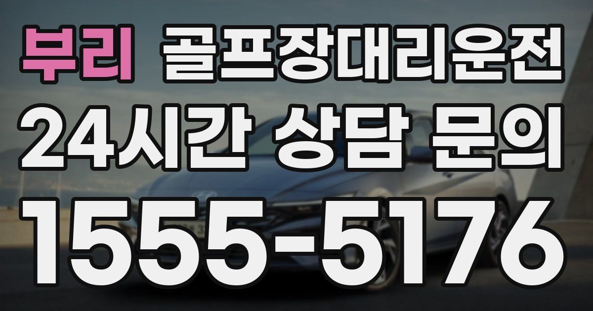 골프장대리운전 서비스