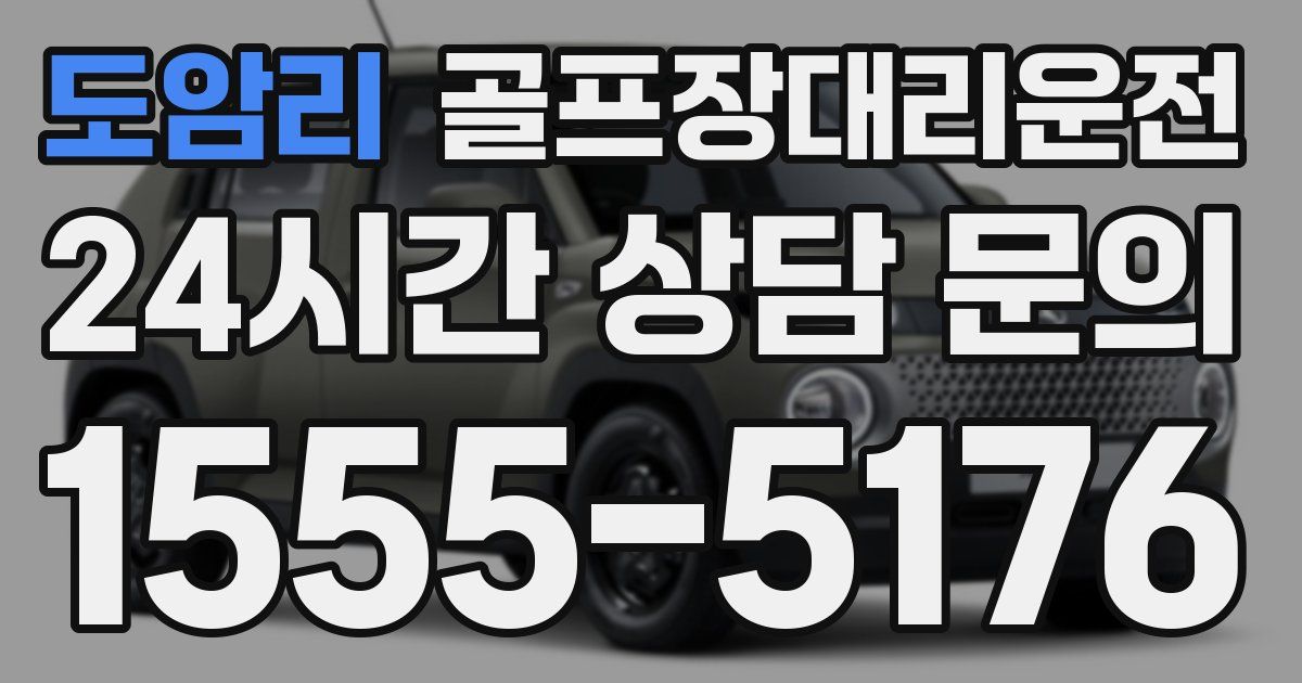 골프장대리운전 서비스