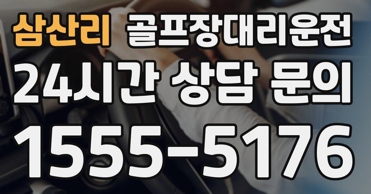 골프장대리운전 서비스