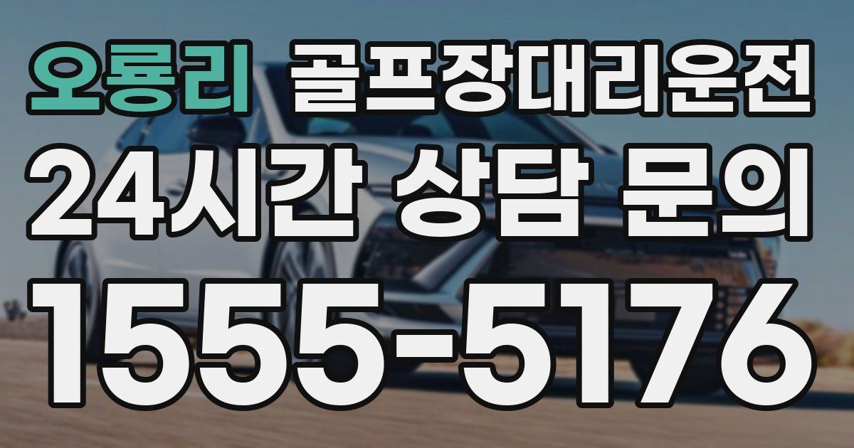 골프장대리운전 서비스