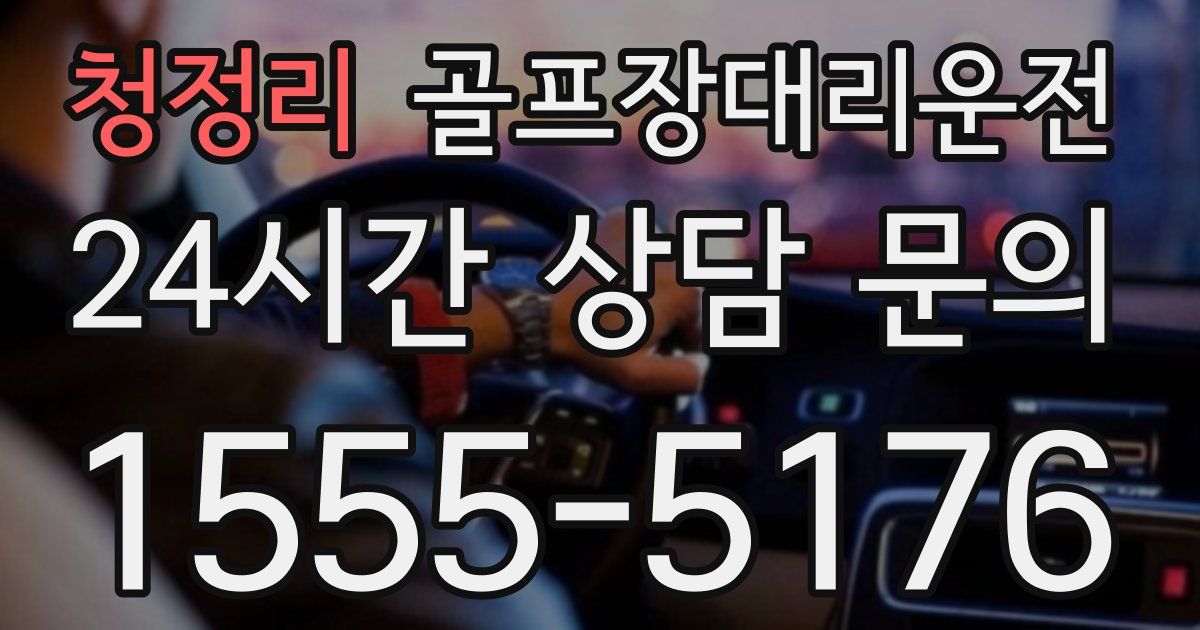 골프장대리운전 서비스