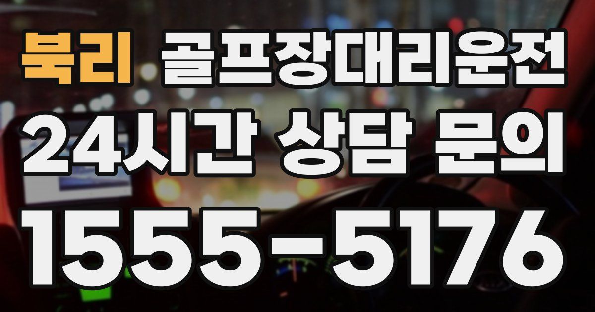 골프장대리운전 서비스