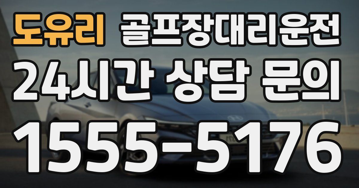 골프장대리운전 서비스