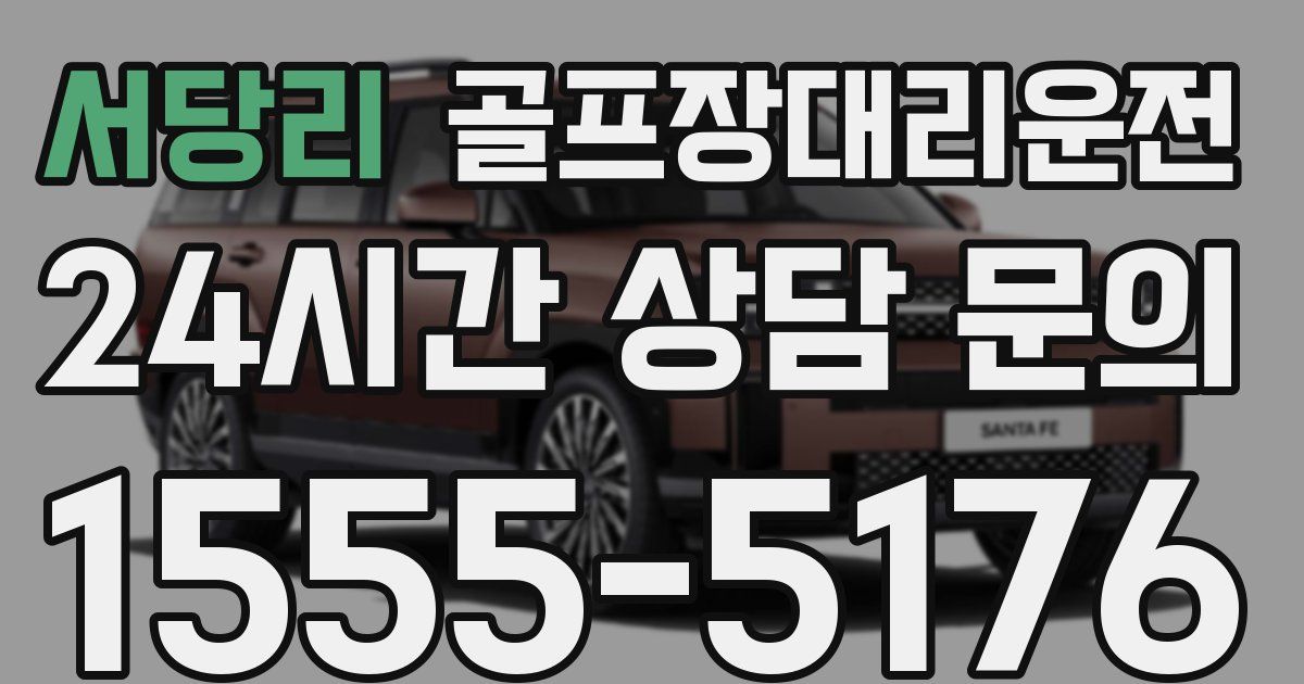 골프장대리운전 서비스