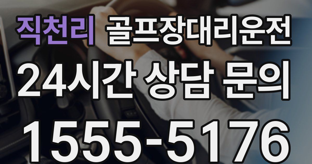 골프장대리운전 서비스
