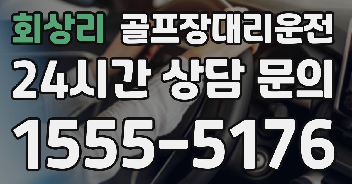 골프장대리운전 서비스